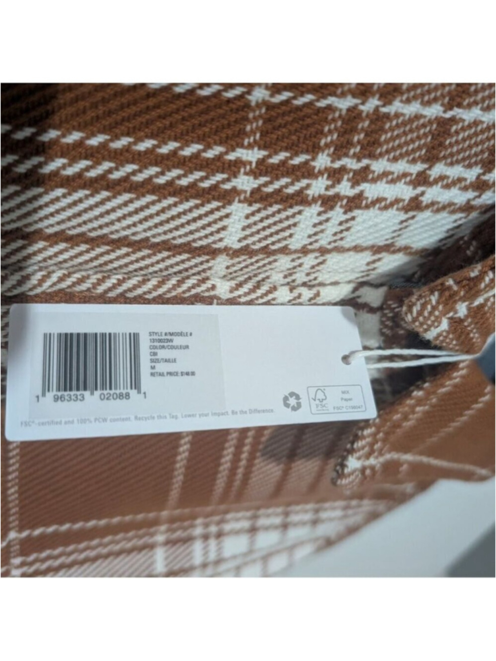 Outerknown | Blanket Shirt In Cedar Bigbury Plaid - Picture 9 of 14